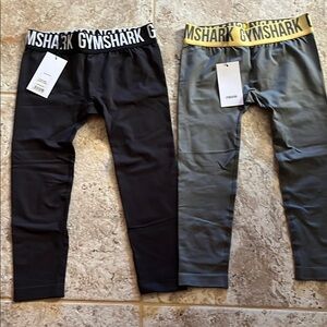 Gymshark Black and Gray tights very small size